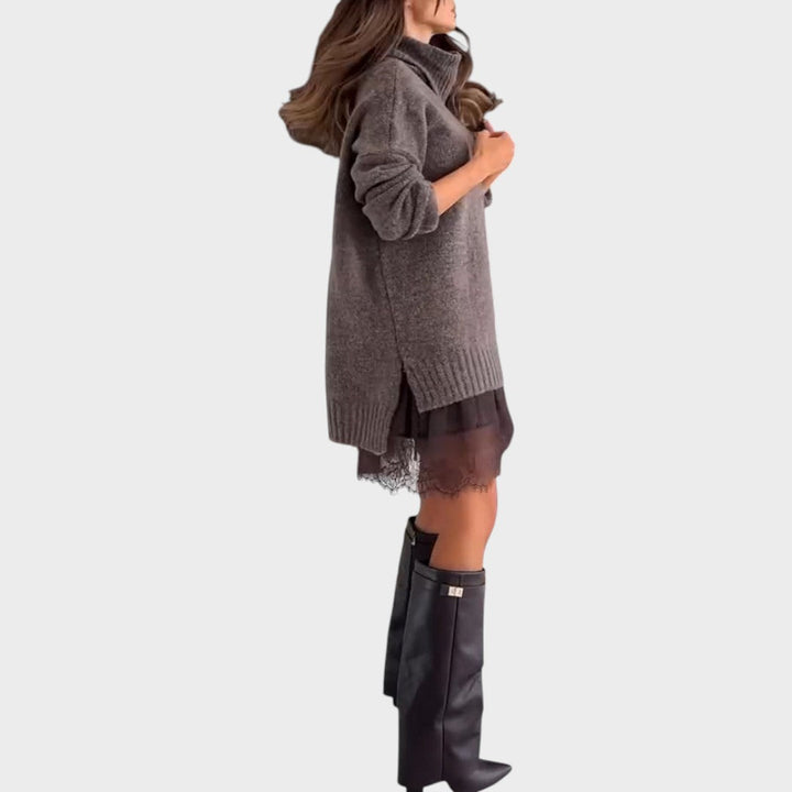 The Aurora™ | Knit & Lace Winter Set