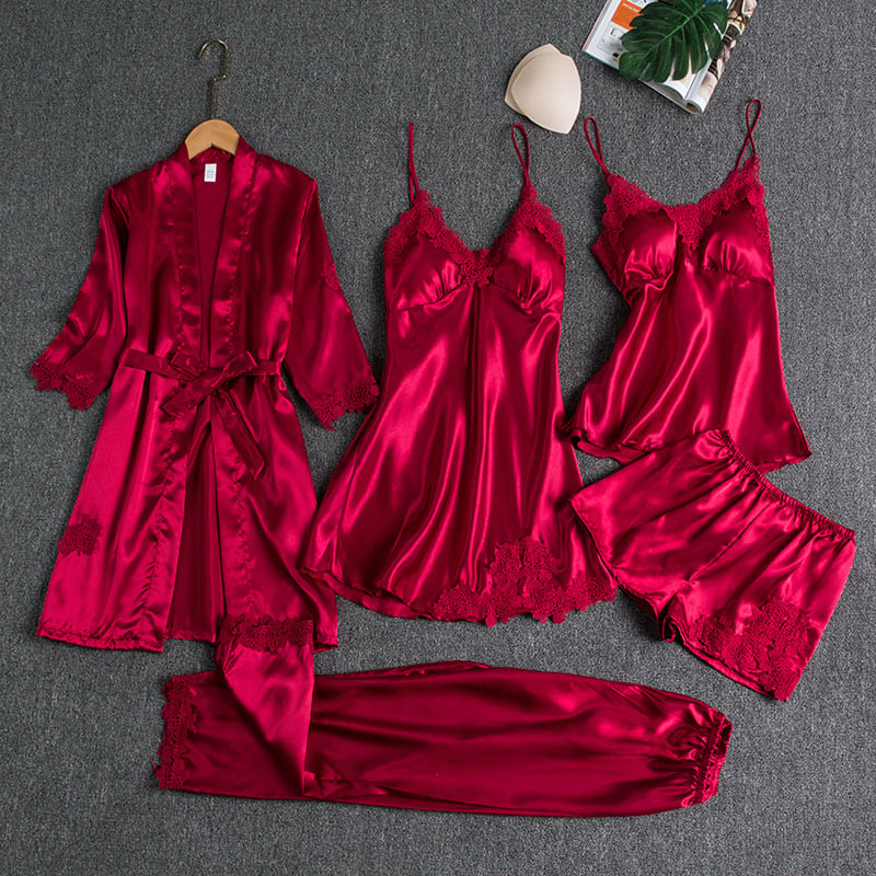 Scarlett Elegance™ | 5-Piece Loungewear Set