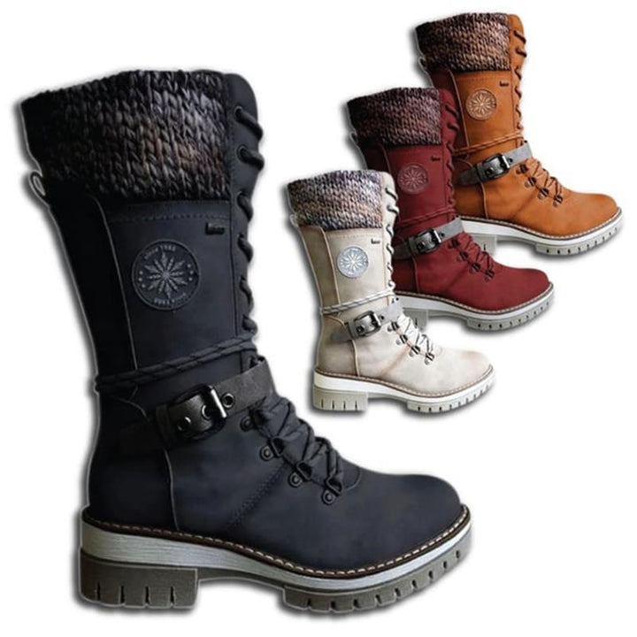 FrostLuxe™ | Waterproof Lace-Up Winter Boots