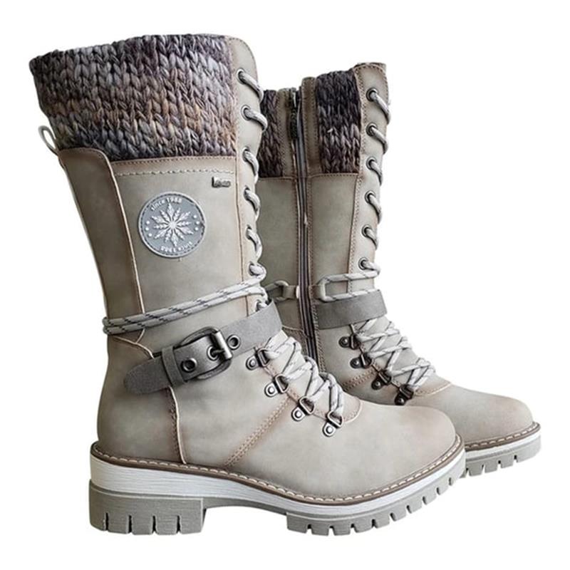 FrostLuxe™ | Waterproof Lace-Up Winter Boots
