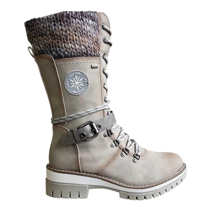 FrostLuxe™ | Waterproof Lace-Up Winter Boots