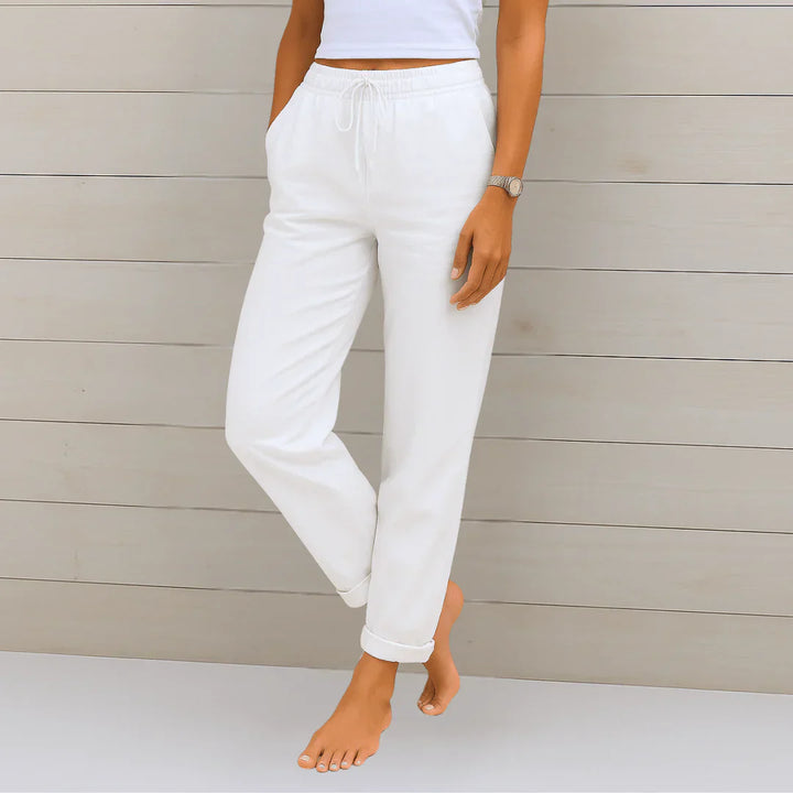 Clarissa Whitmore™ | Elegant Linen Lounge Trousers