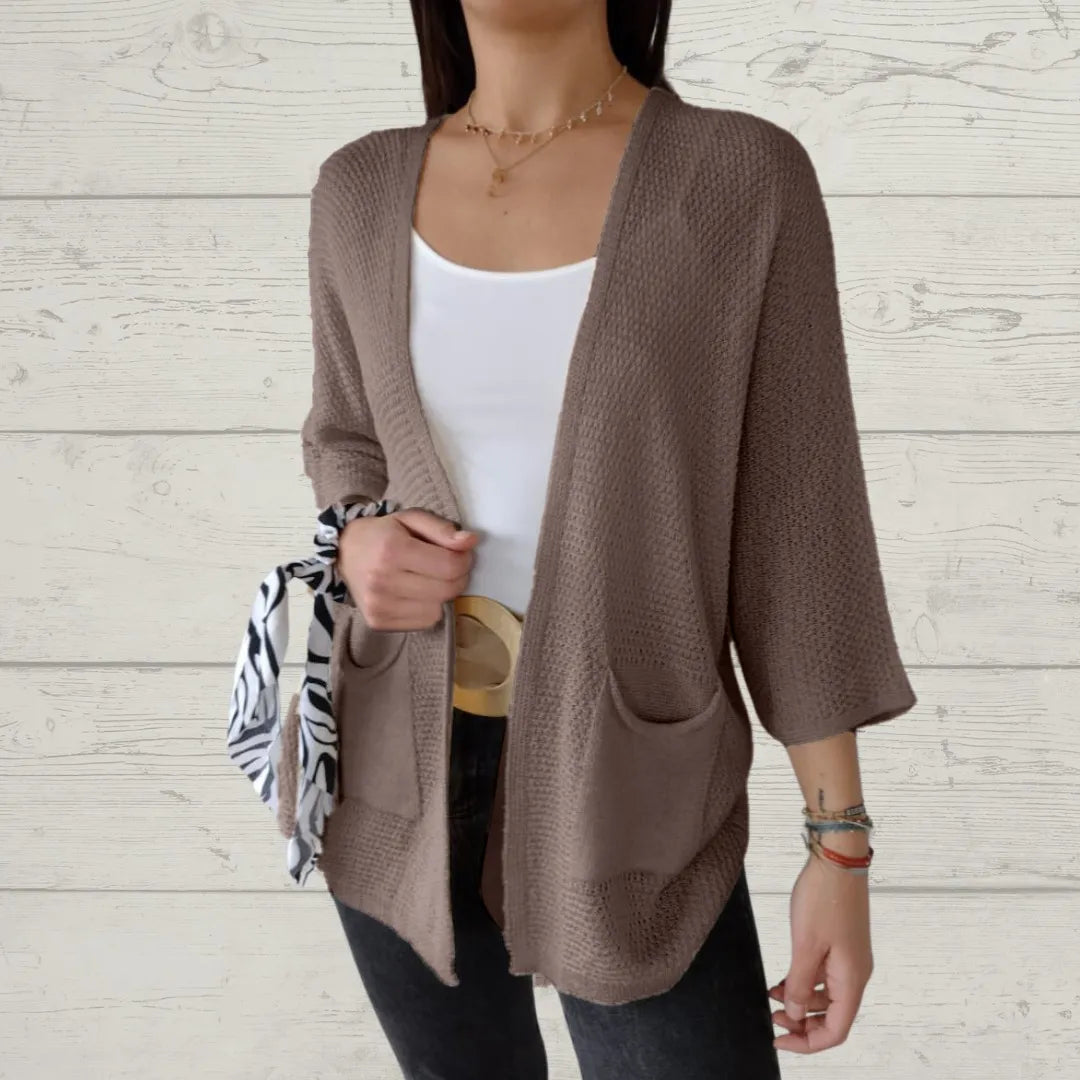 Grace Ashcroft™ | Flattering 3/4 Sleeve Cardigan