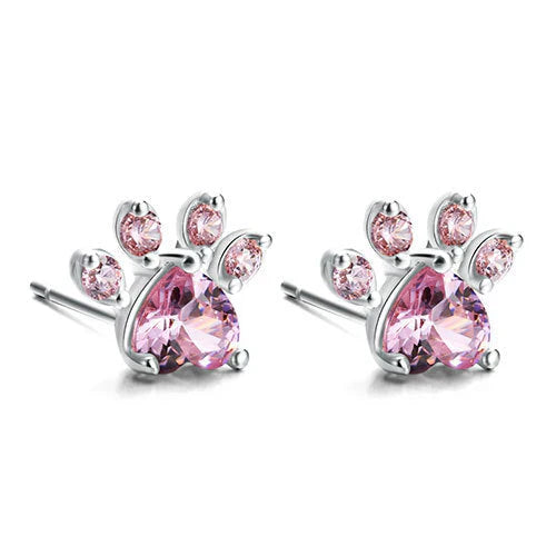 Arbour -4-piece jewelry set in rose gold with paw & zirconia heart