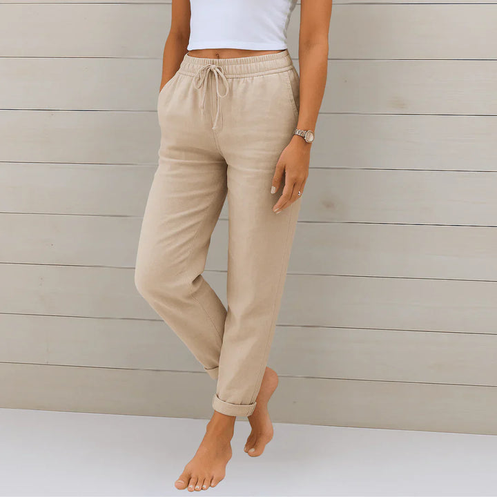 Clarissa Whitmore™ | Elegant Linen Lounge Trousers