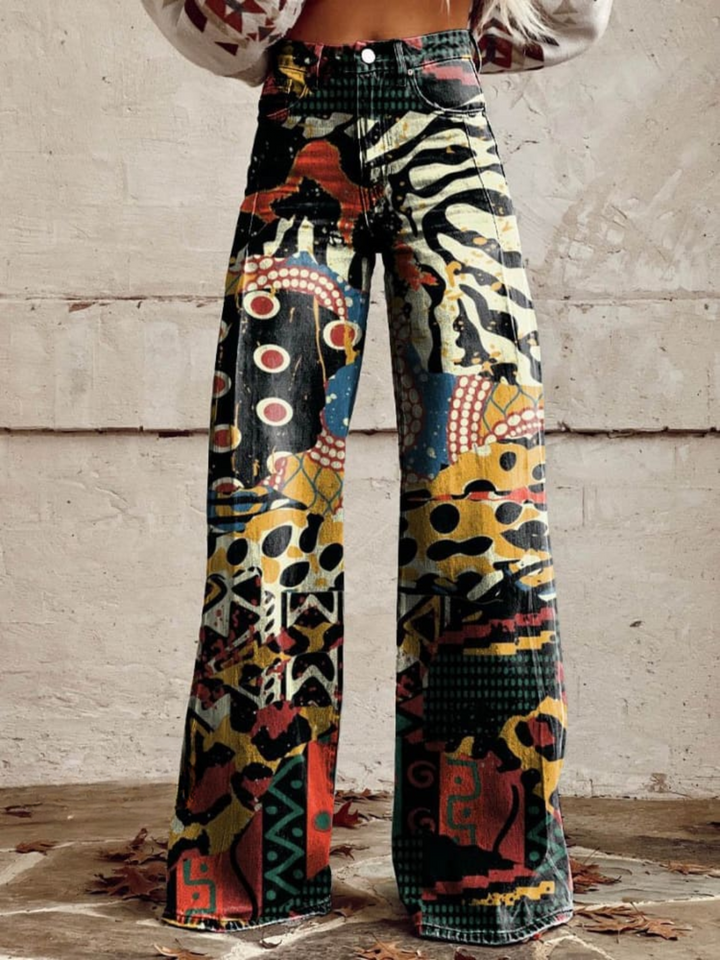 Phoebe Vintage Echo™ | Tribal Art Statement Pants