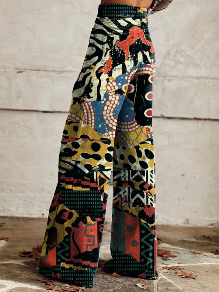Phoebe Vintage Echo™ | Tribal Art Statement Pants