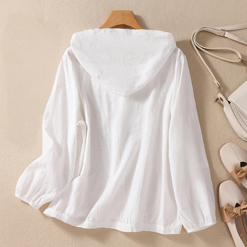 Catherine Wrenley™ | Lightweight Linen Hoodie