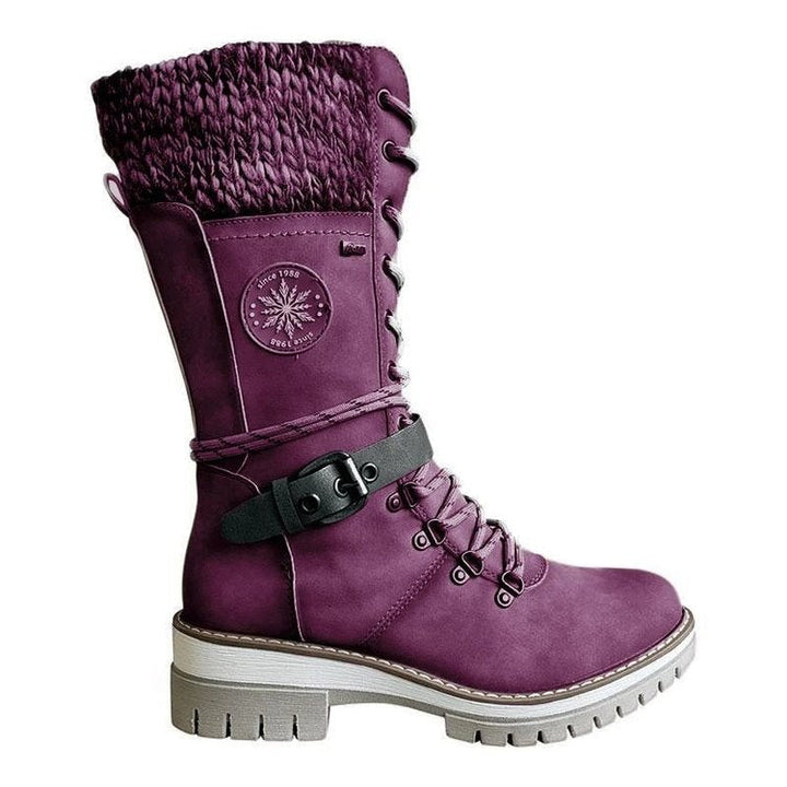 FrostLuxe™ | Waterproof Lace-Up Winter Boots