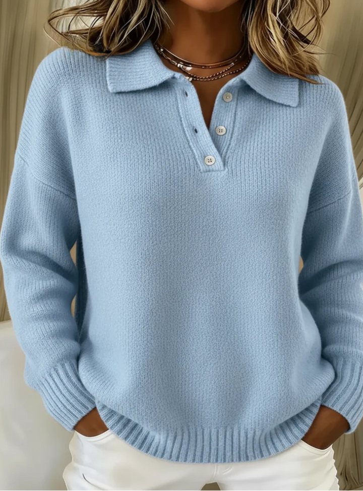 Eleanor Knit Polo™ | Soft Touch Sweater
