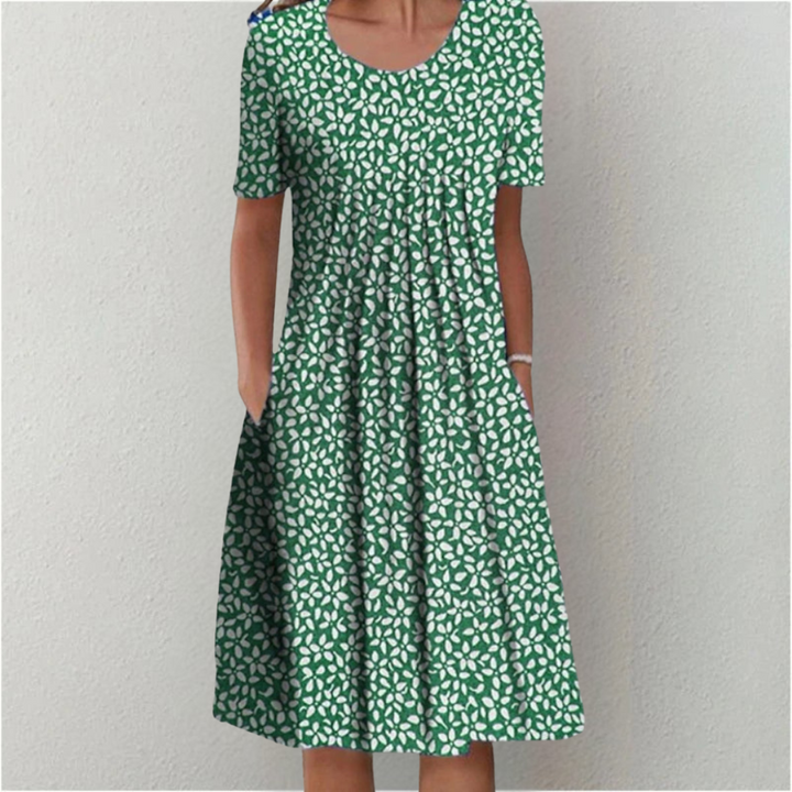 Elowen™ | Vintage Floral Pocket Dress