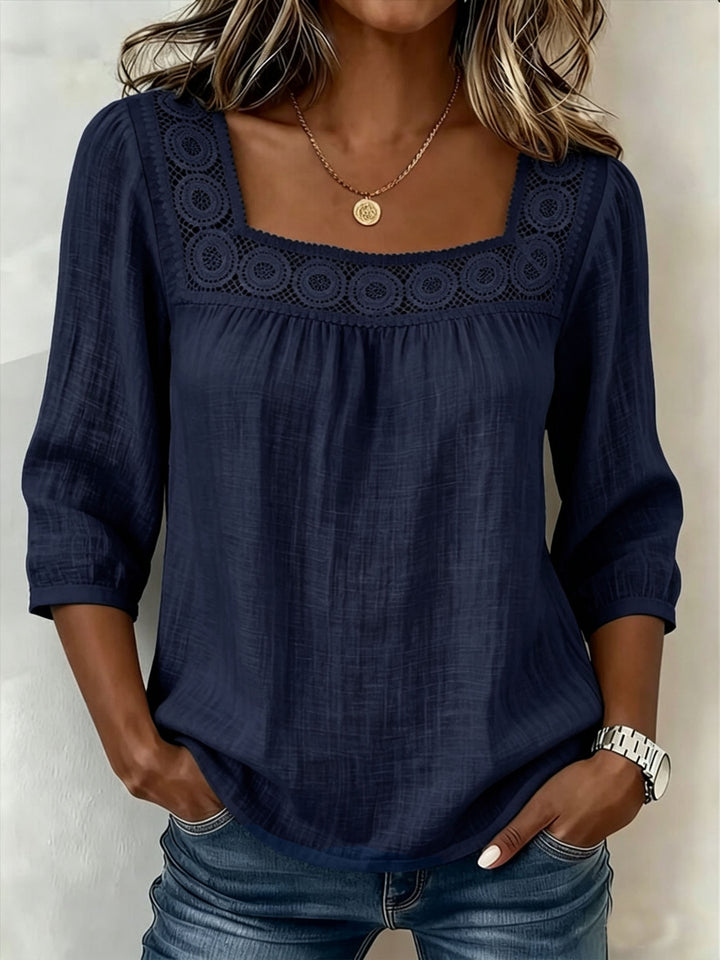 Mira Elwood™ | Soft Lace Detail Top