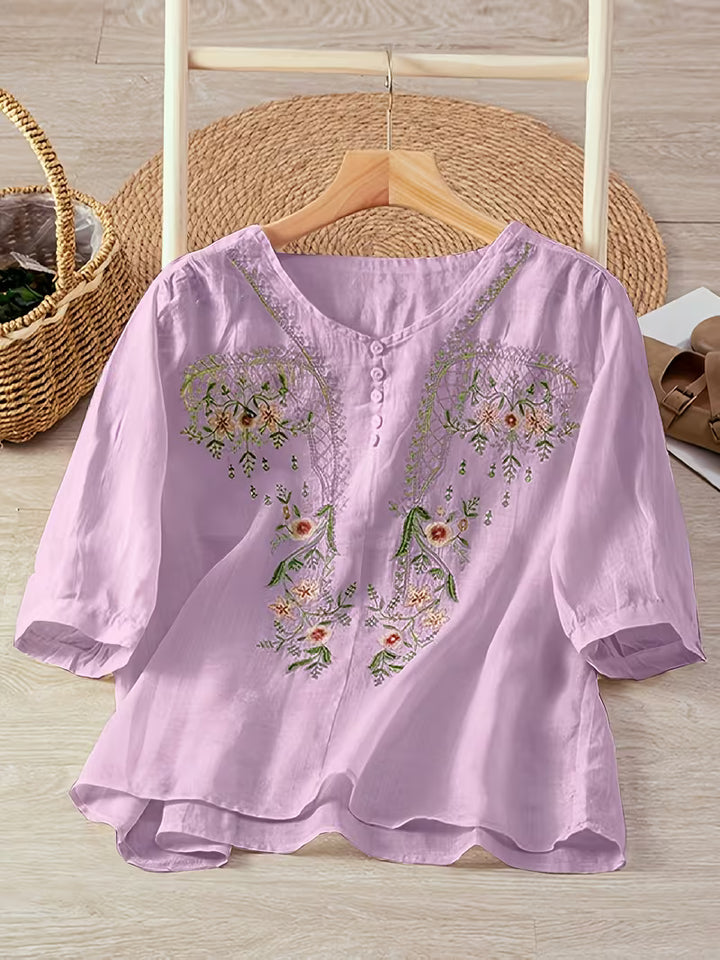 Dorothy Cotton™ | Soft Embroidered Top