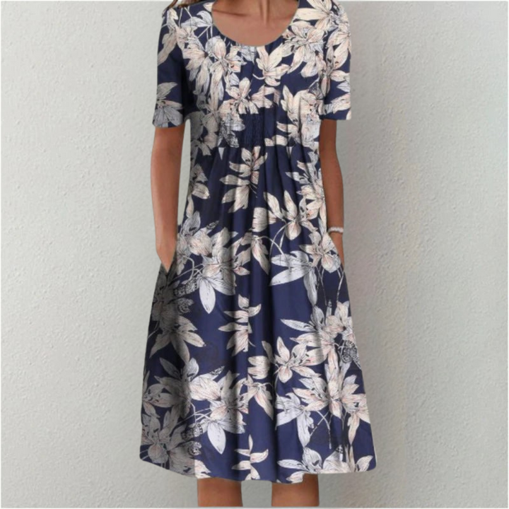 Elowen™ | Vintage Floral Pocket Dress