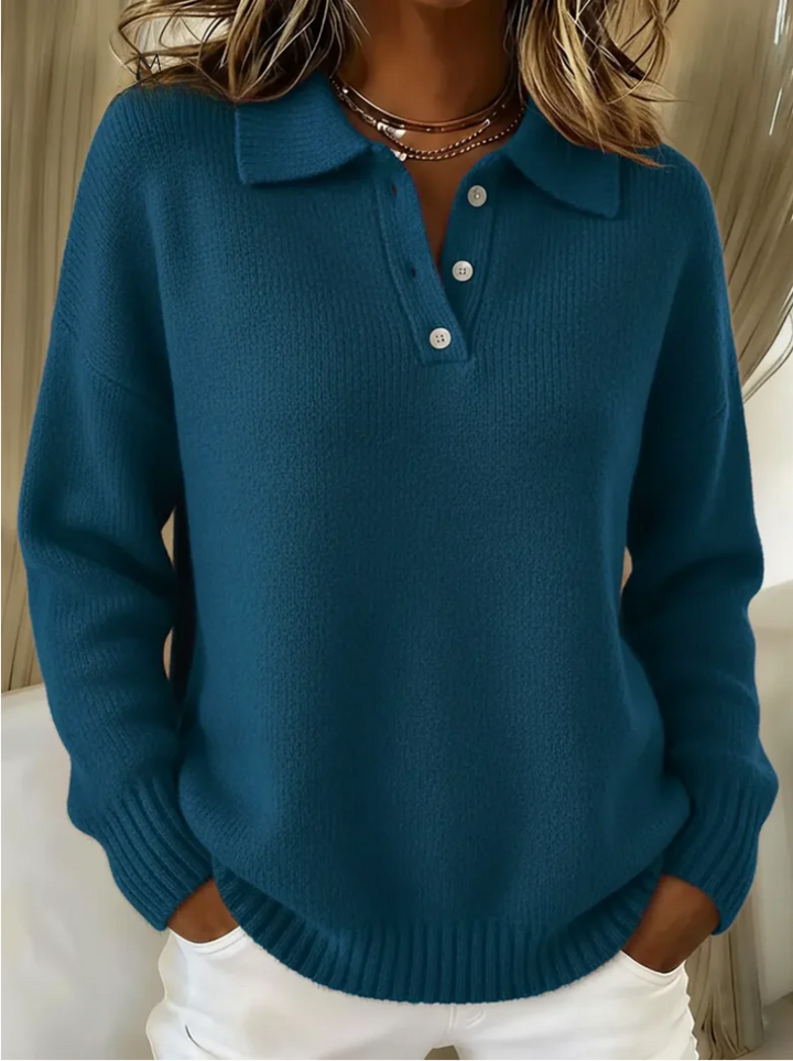 Eleanor Knit Polo™ | Soft Touch Sweater