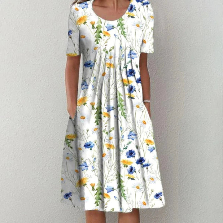 Elowen™ | Vintage Floral Pocket Dress