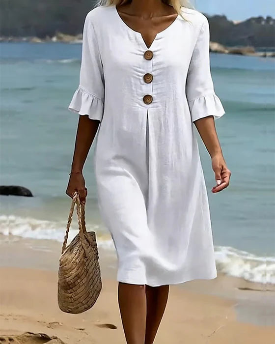 Amelia Ashcroft™ | Airy Linen Day Dress