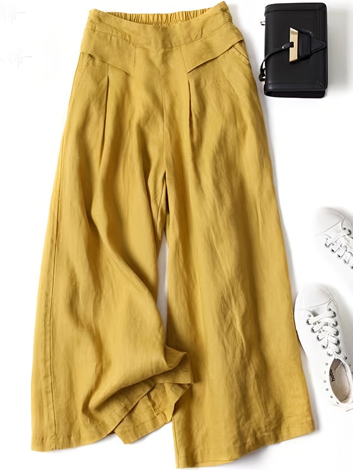 Isabelle Whitmore™ | Effortless Linen Wide-Leg Trousers