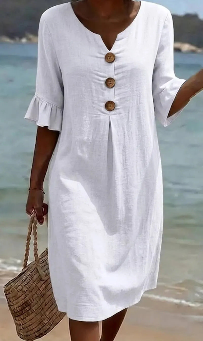 Amelia Ashcroft™ | Airy Linen Day Dress