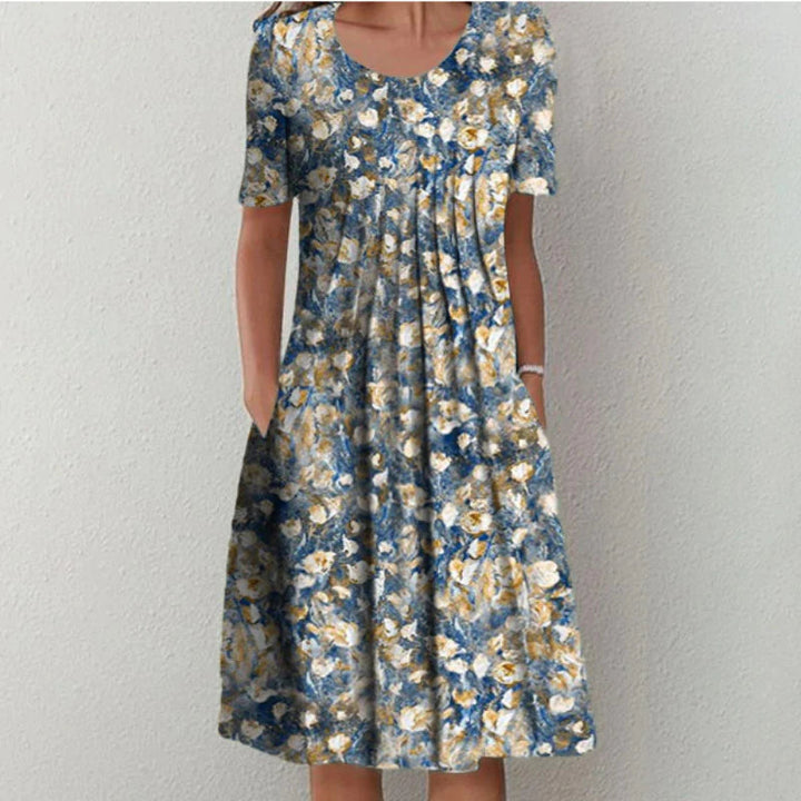 Elowen™ | Vintage Floral Pocket Dress