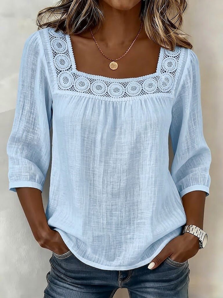 Mira Elwood™ | Soft Lace Detail Top
