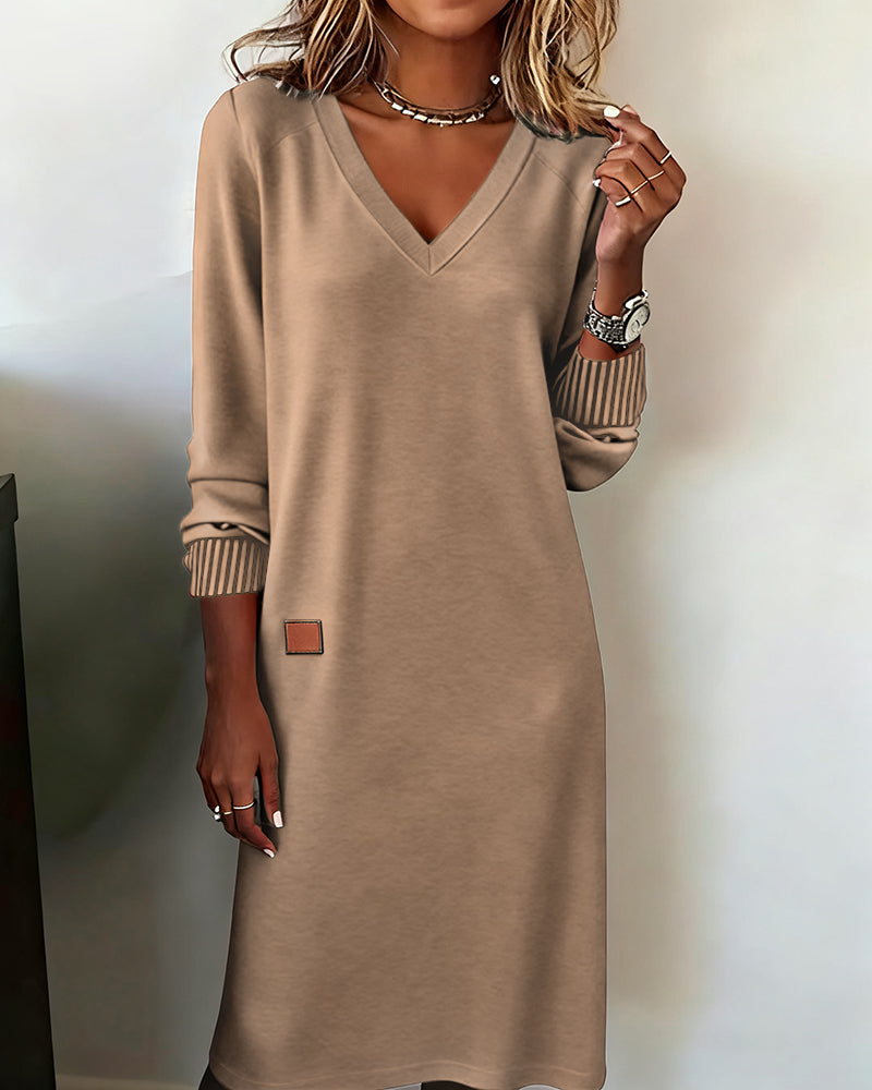 The Aurora™ | Elegant Knit Sweater Dress