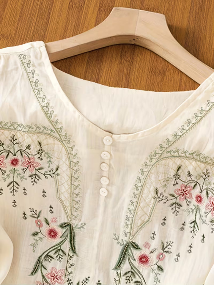 Dorothy Cotton™ | Soft Embroidered Top