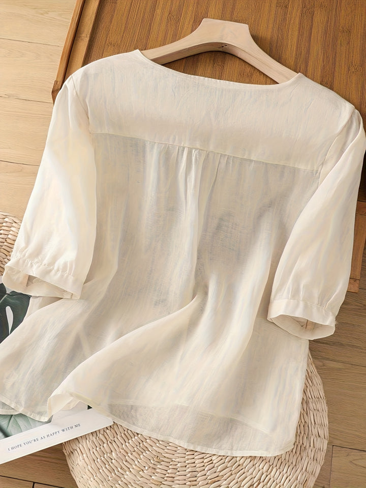 Dorothy Cotton™ | Soft Embroidered Top