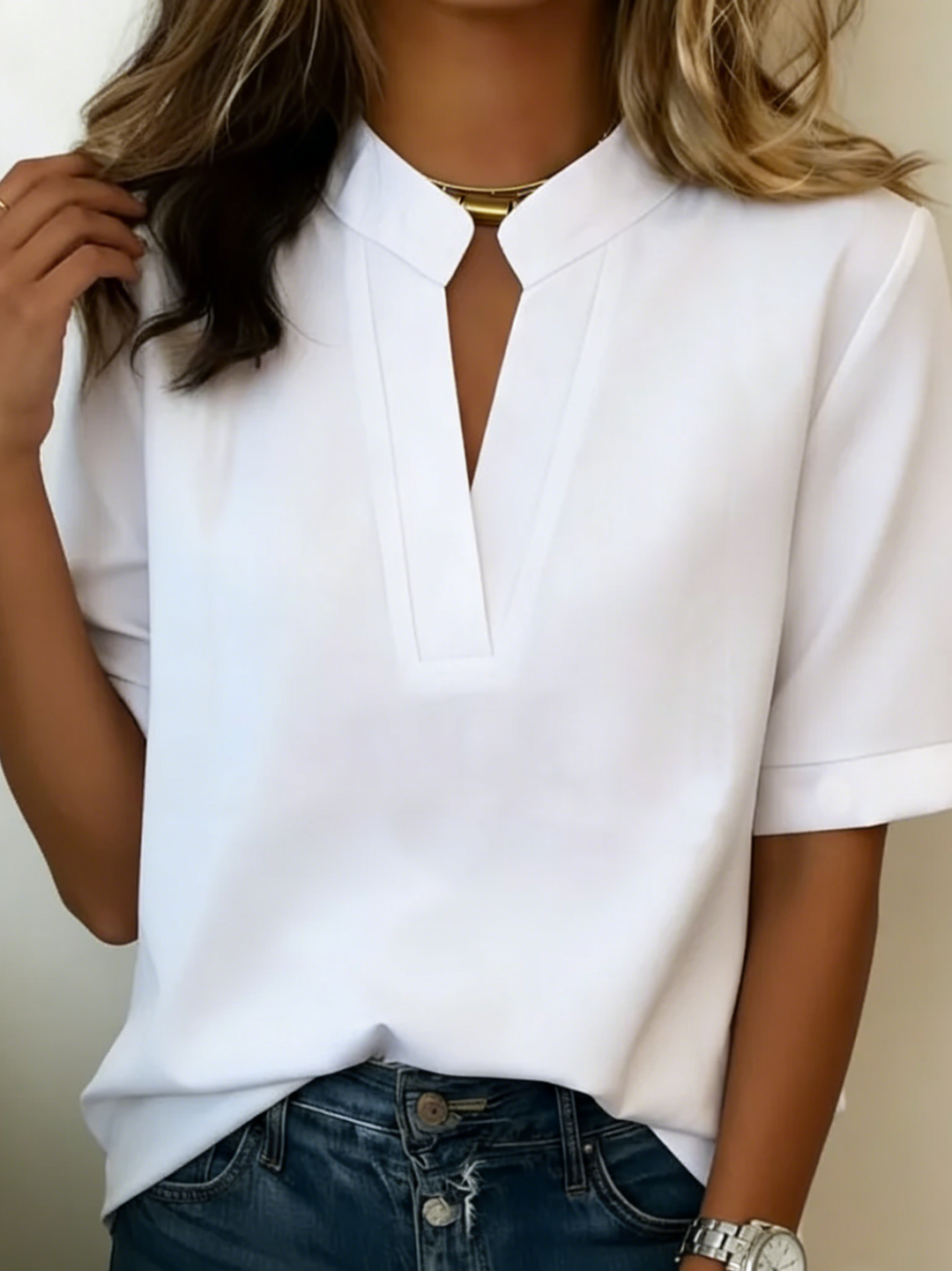 Eleanor Whitmore™ | Effortless Comfort Blouse