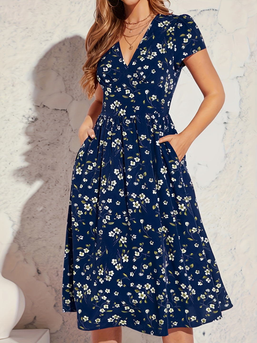 Amelia Hart™ | Soft Floral Summer Dress