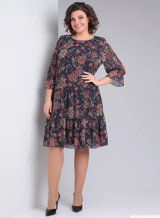 Eleanor Whitmore™ | Timeless Floral Dress