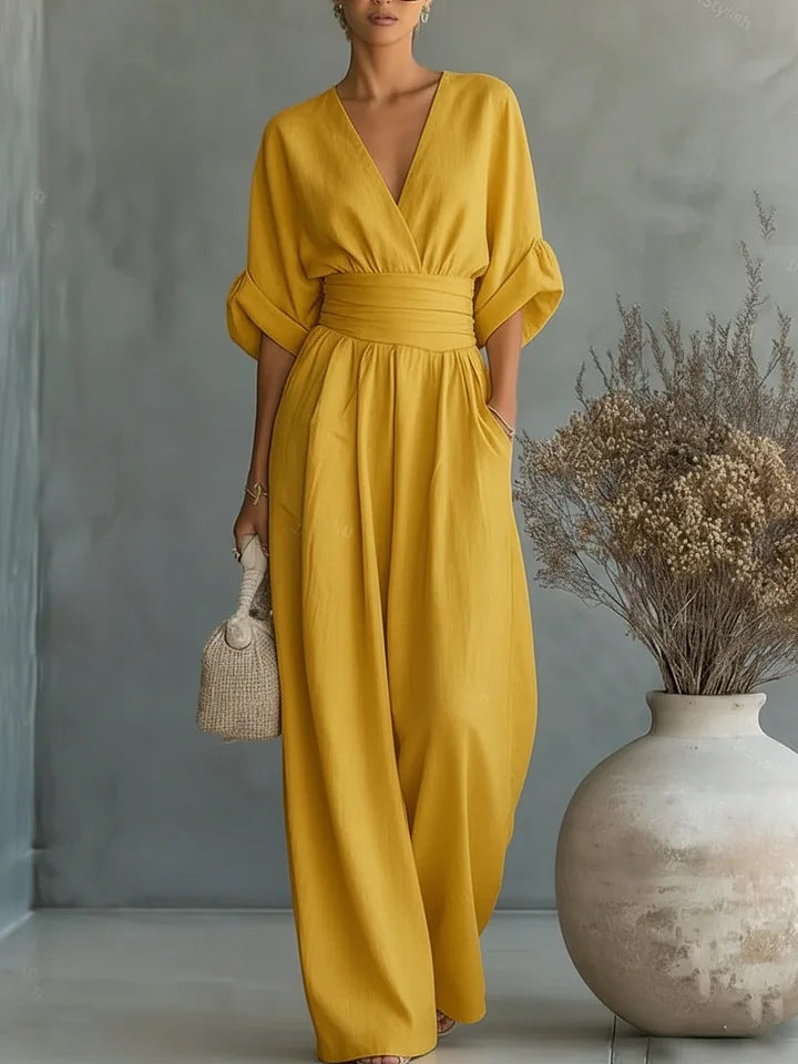 Sofia Maren™ | Flowy Wide-Leg Jumpsuit