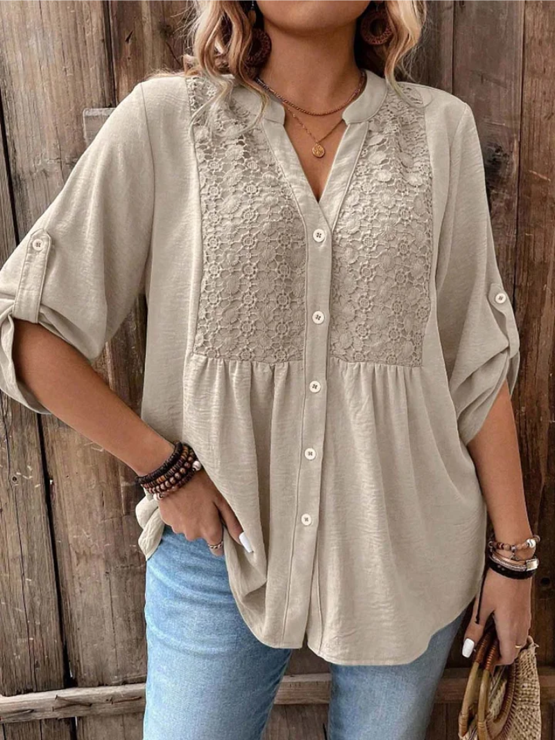 Isla Beaumont™ | Relaxed Button Blouse