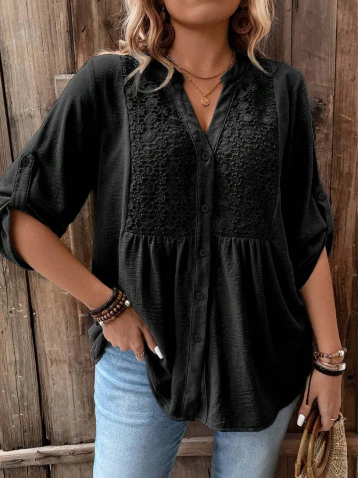 Isla Beaumont™ | Relaxed Button Blouse