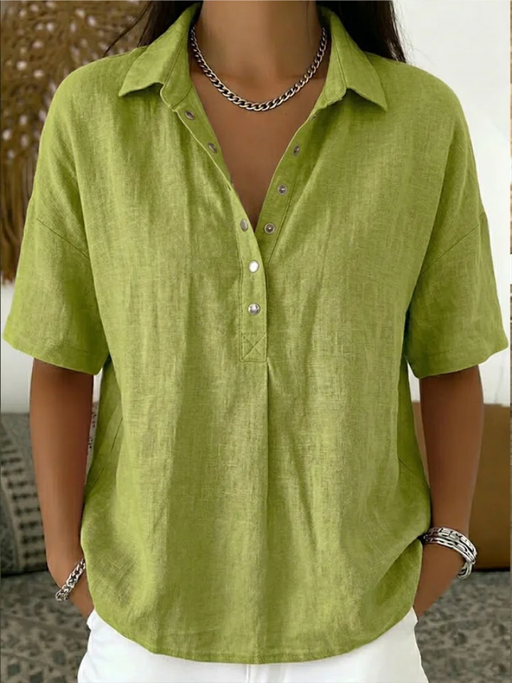 Emily Kensington™ | Classic Button Blouse