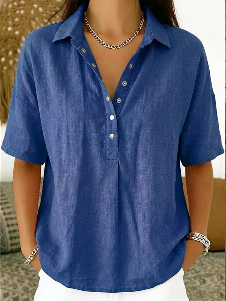 Emily Kensington™ | Classic Button Blouse