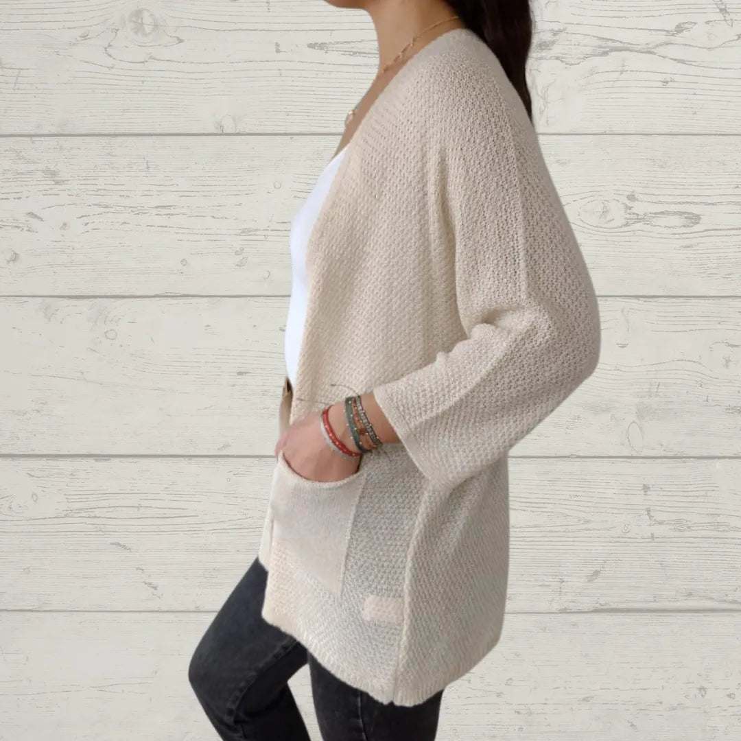 Grace Ashcroft™ | Flattering 3/4 Sleeve Cardigan