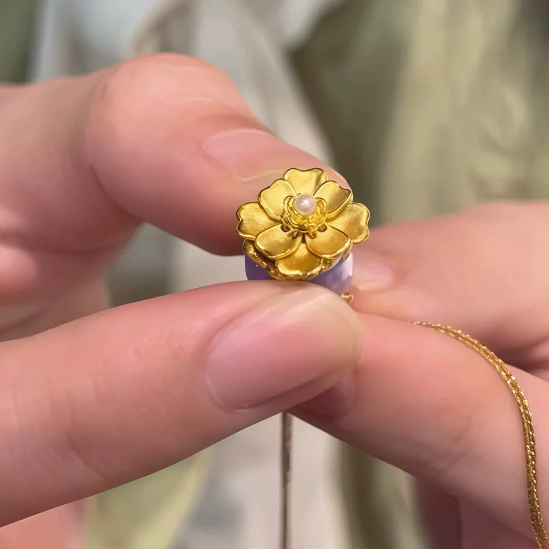 Aurora Charm Necklace – The Blossom of Love