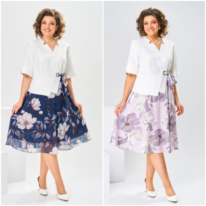 Sylvie Hart™ | Elegant Summer Bloom Dress