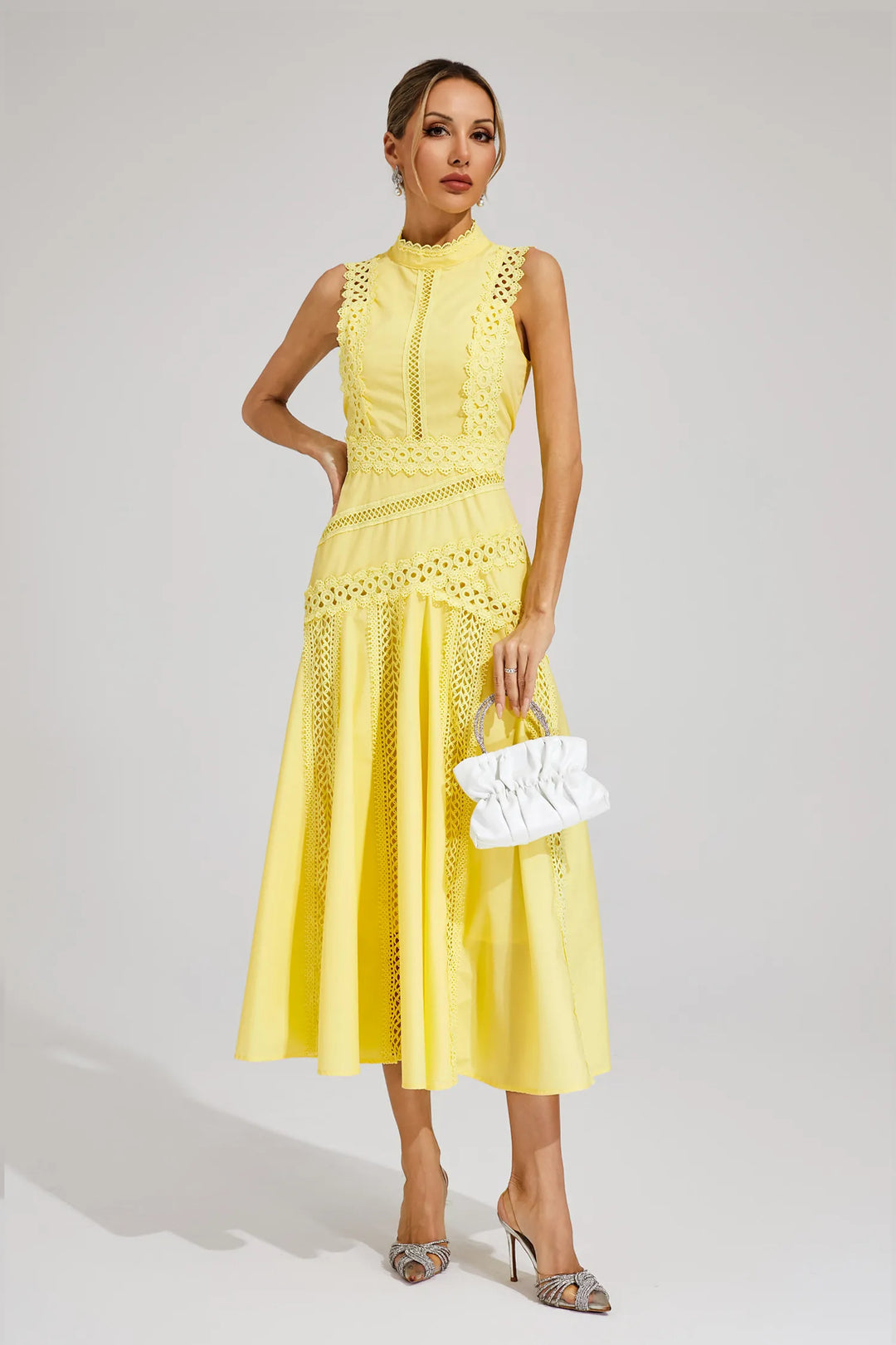 Lisette Sleeveless Lace Dress