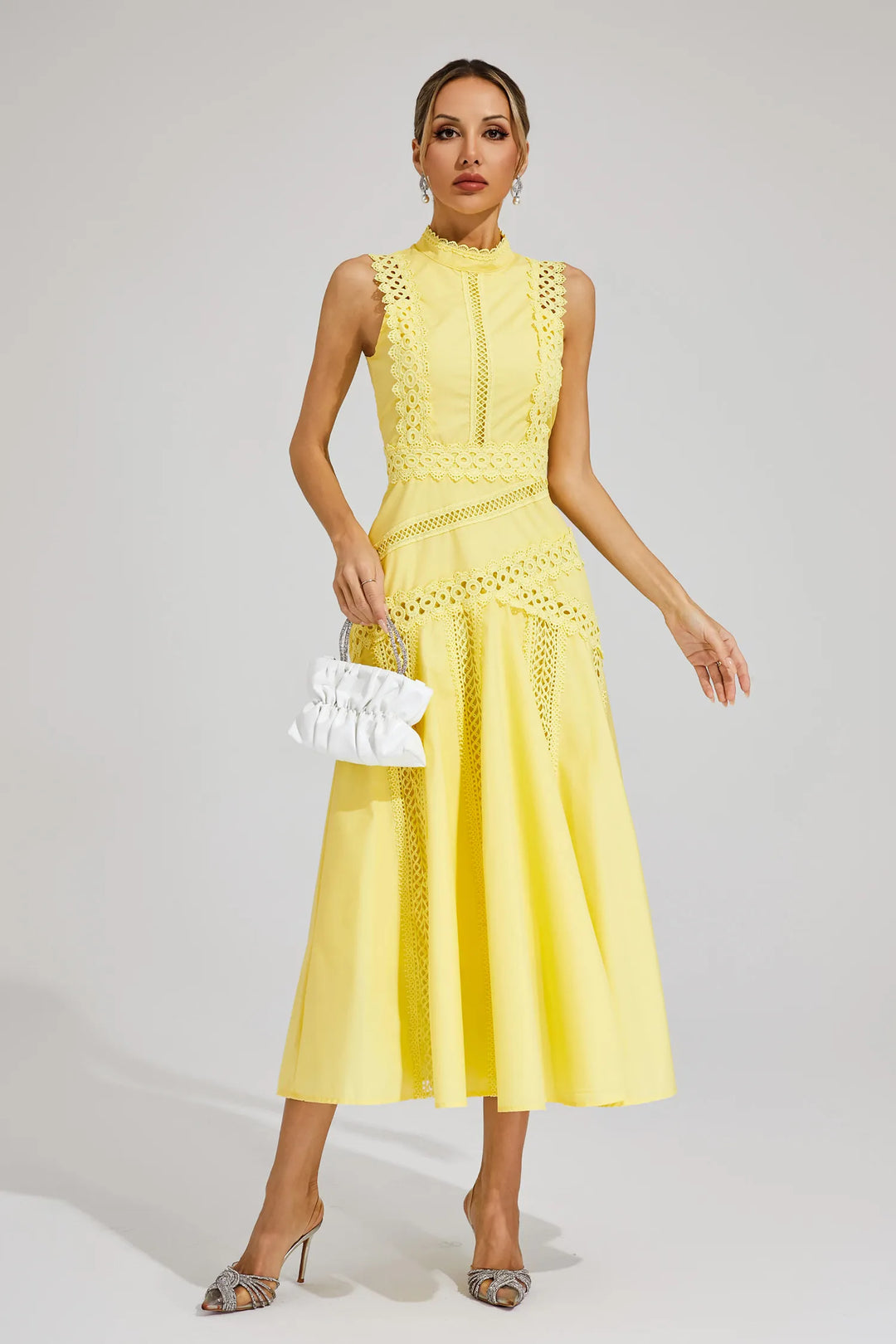 Lisette Sleeveless Lace Dress