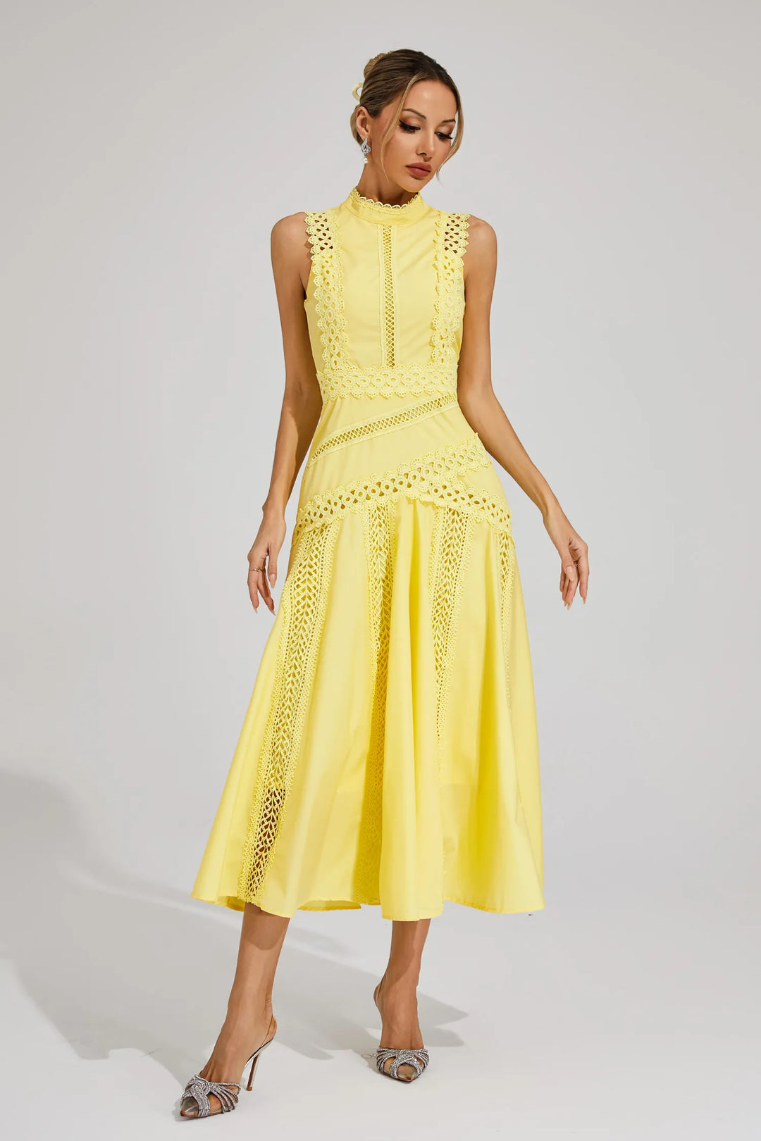 Lisette Sleeveless Lace Dress