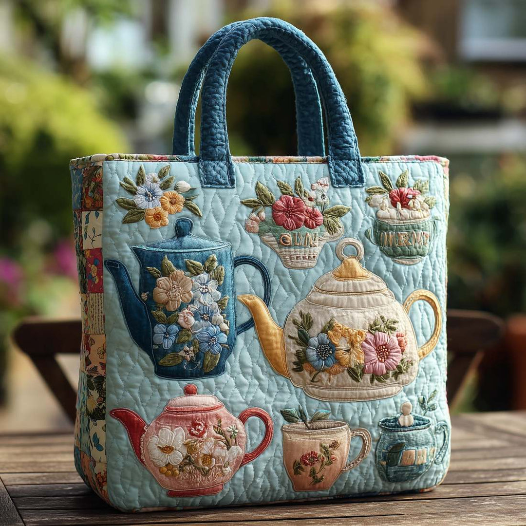 Florina™ | Vintage 3D Flower Art Tote