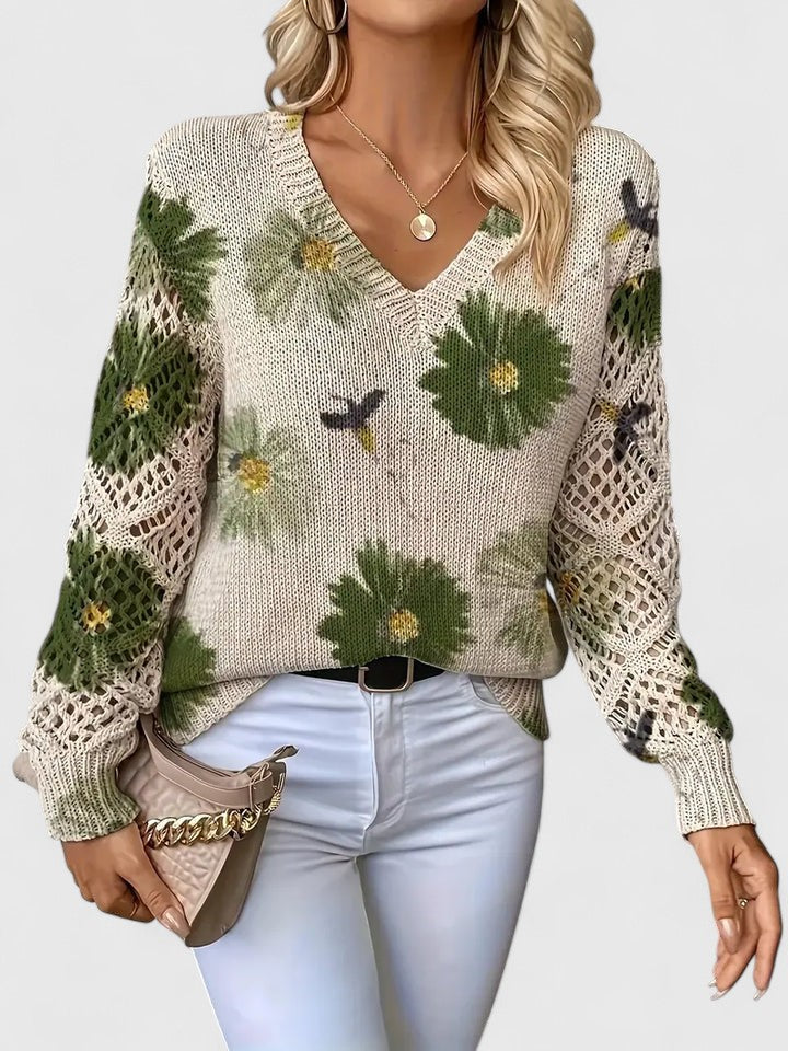 FloraBloom™ | Elegant Knit Sweater