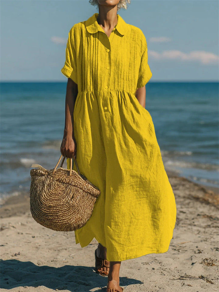 Clara Whitmore™ | Relaxed Cotton Maxi