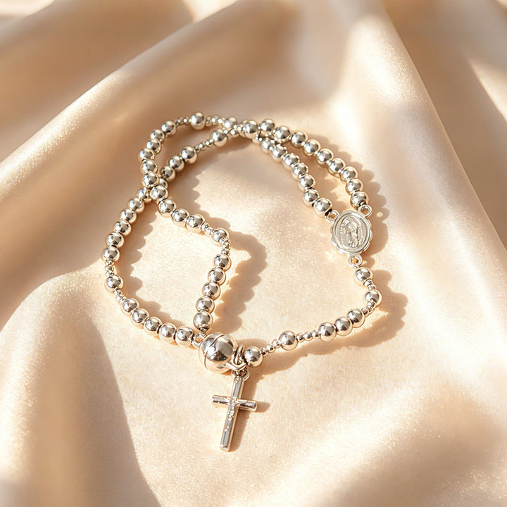 Lucia Virelli™ | Grace Beaded Cross Bracelet