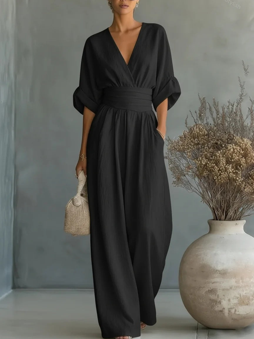 Sofia Maren™ | Flowy Wide-Leg Jumpsuit
