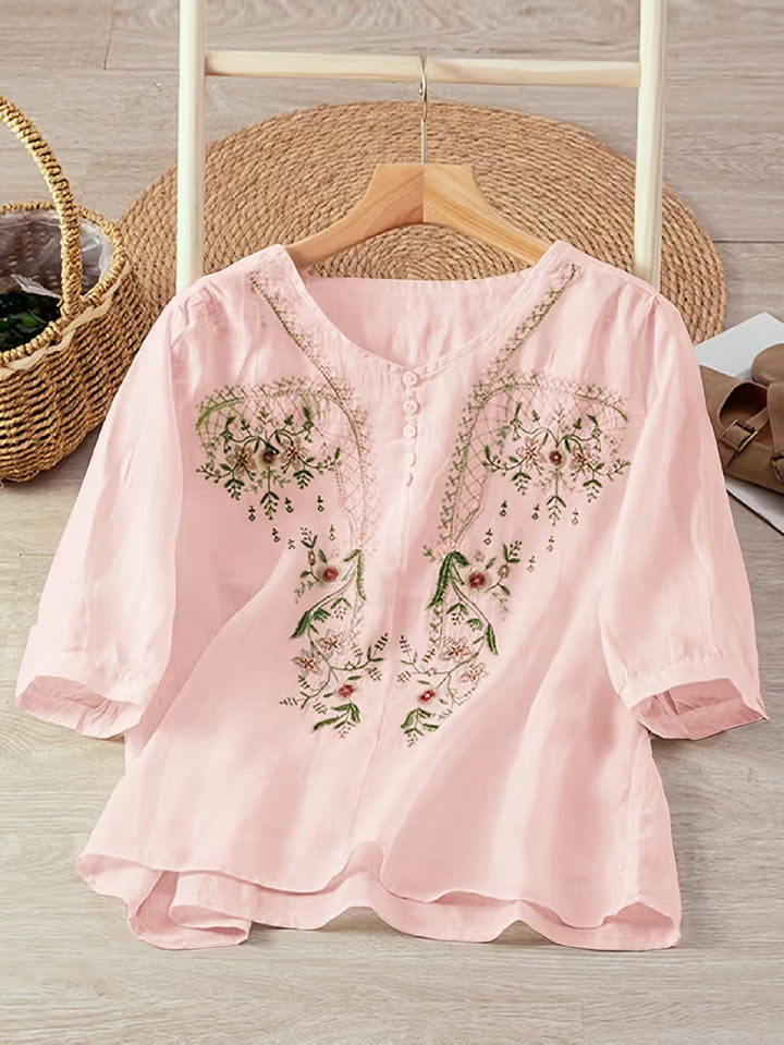 Dorothy Cotton™ | Soft Embroidered Top
