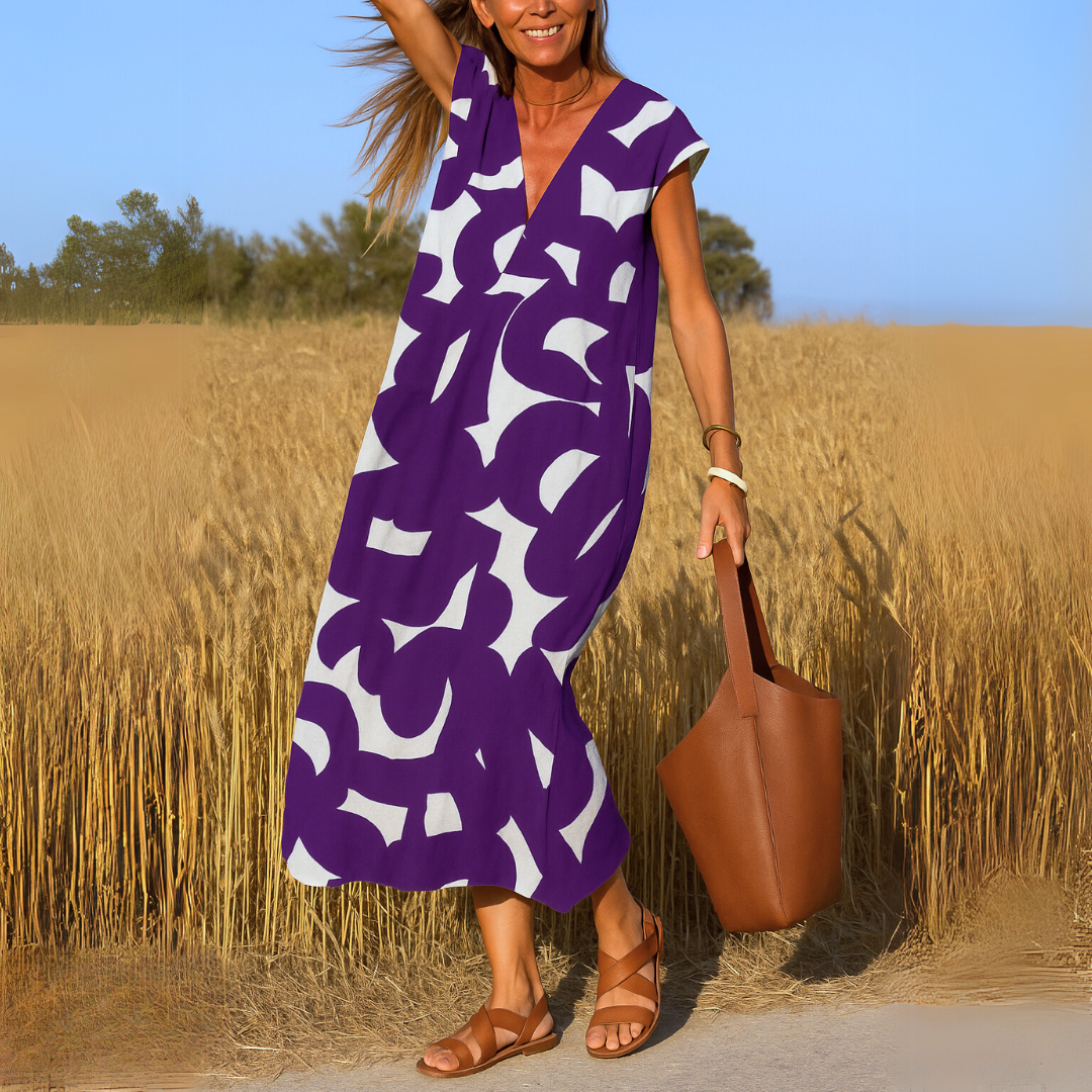 The Elodie™ | V-Neck Wrap Dress