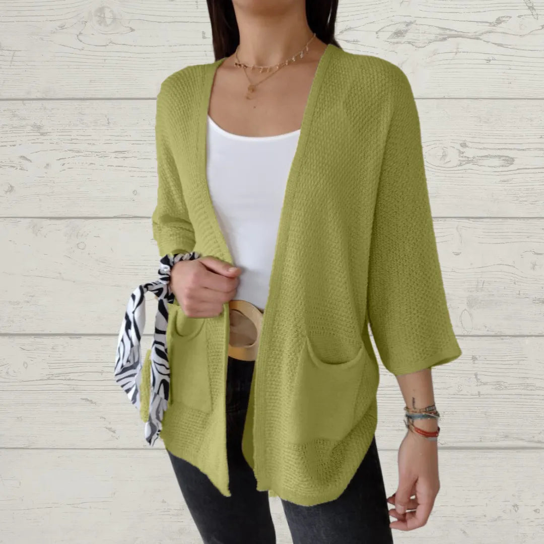 Grace Ashcroft™ | Flattering 3/4 Sleeve Cardigan